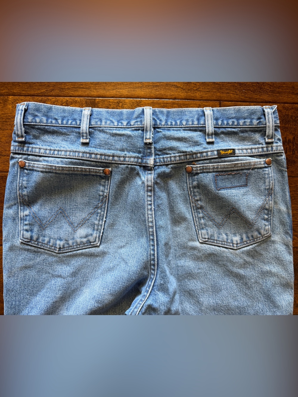 Wrangler Jeans Men's 35x32 (35x29) Slim Fit Cowboy Cut Distressed Work 936PWD - Picture 4 of 8